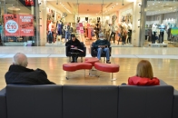Westfield Shopping Centre, Derby, Strangers chilling out